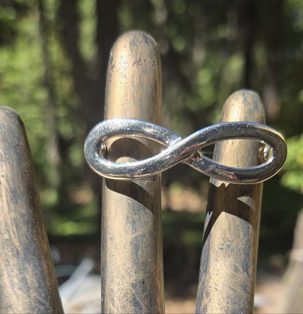 H&M Silver Infinity Ring Open Size Adjustble - Picture 2 of 6
